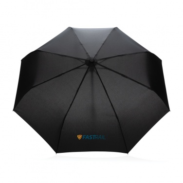 Logotrade meene foto: 21" Impact AWARE™ RPET 190T bambusest automaatne avatav/sulgev vihmavari
