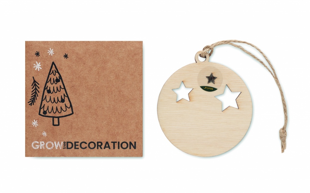 Logo trade ärikingid foto: Puidust jõulukuulike kuuseseemnetega