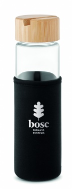 Logotrade firmakingid pilt: Klaaspudeli bambusest kaas 600ml