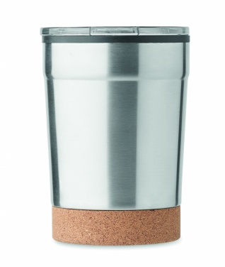 Logotrade ärikingi foto: Topeltseinaga termoskruus, 300 ml, korgist alusega