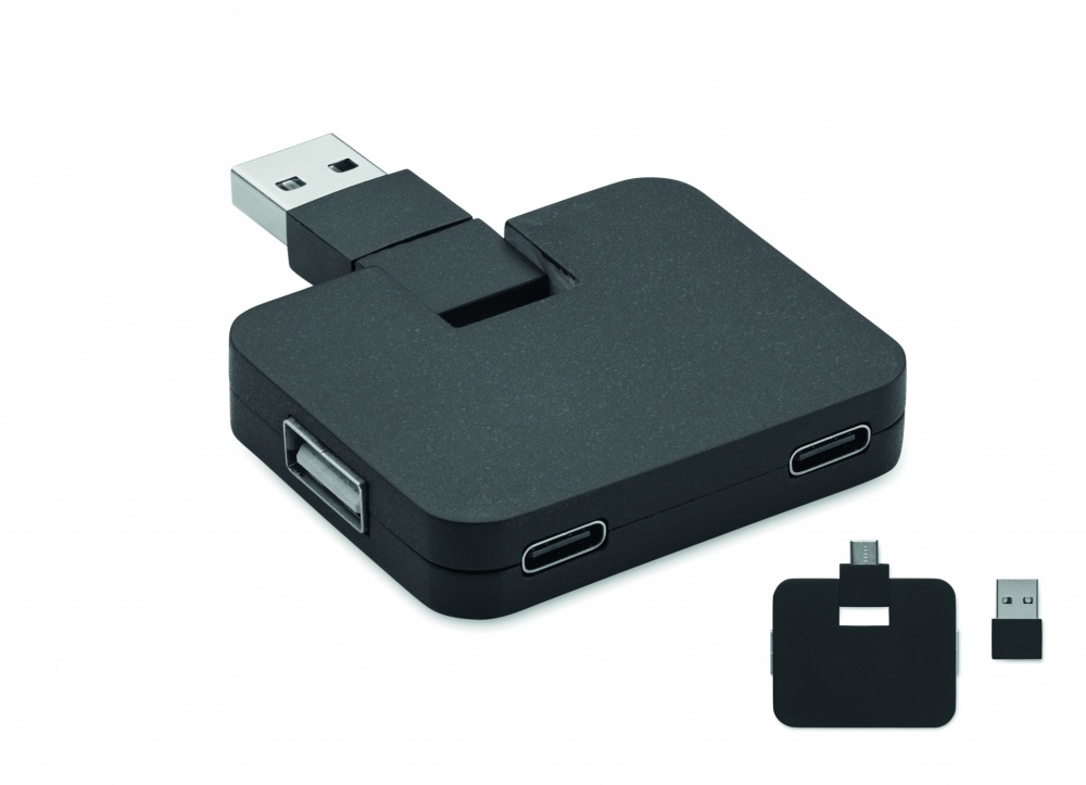 Logo trade reklaamkingi pilt: 4-pordiline USB-jaotur