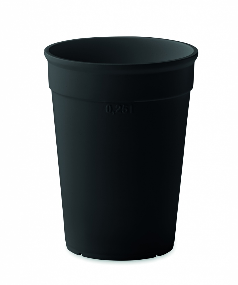 Logo trade firmakingituse pilt: Taaskasutatud plastikust tass, 250 ml