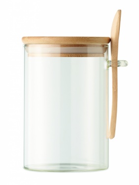 Logotrade ärikingid pilt: Klaaspurk lusikaga 600 ml