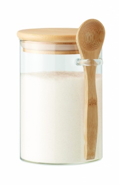 Logotrade meened pilt: Klaaspurk lusikaga 600 ml
