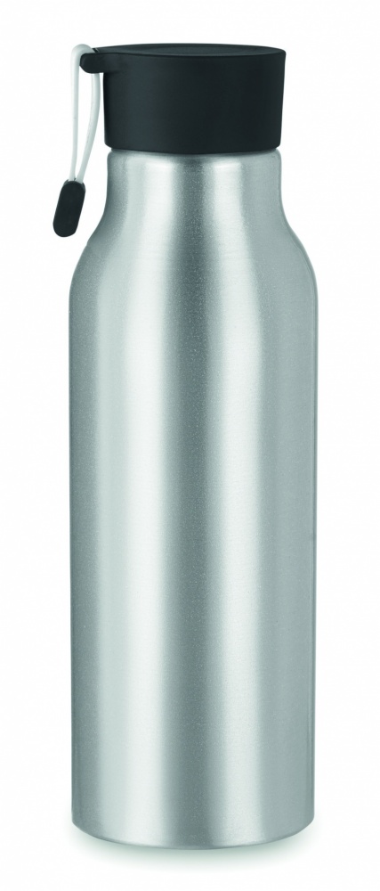 Logo trade firmakingituse pilt: Ühekordse seinaga 500 ml alumiiniumist pudel, PP-kork ja silikoonist rihmaga