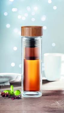 Logo trade reklaamkingituse pilt: Kaheseinaline klaaspudel 400ml München