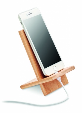 Logotrade meened pilt: Bambusest telefoni alus/hoidik WHIPPY