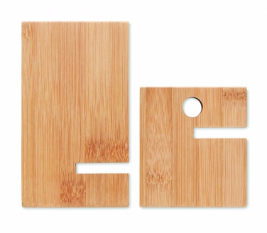 Logo trade reklaamkingi pilt: Bambusest telefoni alus/hoidik WHIPPY