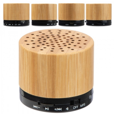 Logotrade firmakingi foto: Bambusest bluetooth kõlar FLEEDWOOD
