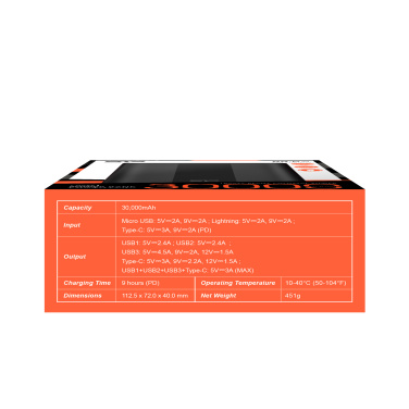 Logotrade reklaamtoote foto: Akupank SILICON POWER QX55 30000 MAH