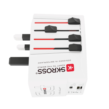 Logotrade ärikingituse foto: SKROSS World Travel Adapter MUV 65W PD USB C kaabliga