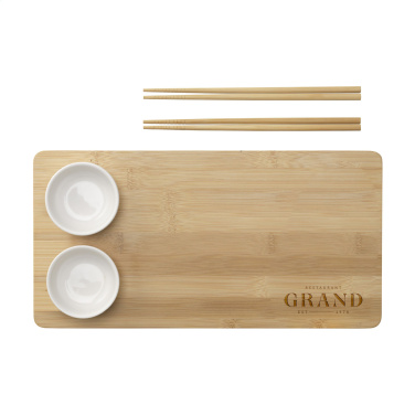 Logotrade reklaamkingitused pilt: Temaki Bamboo Sushi Tray kinkekomplekt