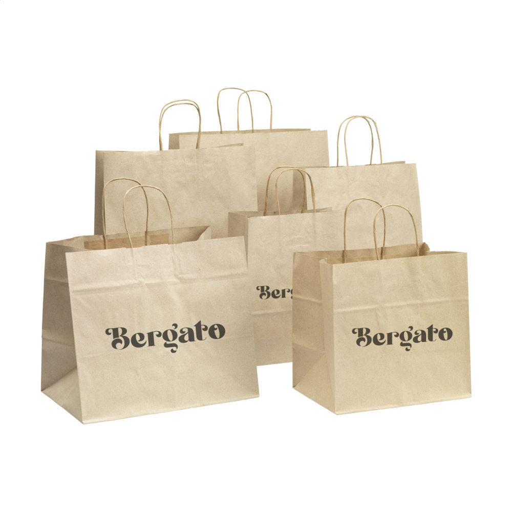 Logotrade firmakingi foto: Leaf It Bag Lai taaskasutatud rohupaber (90 g/m²) L
