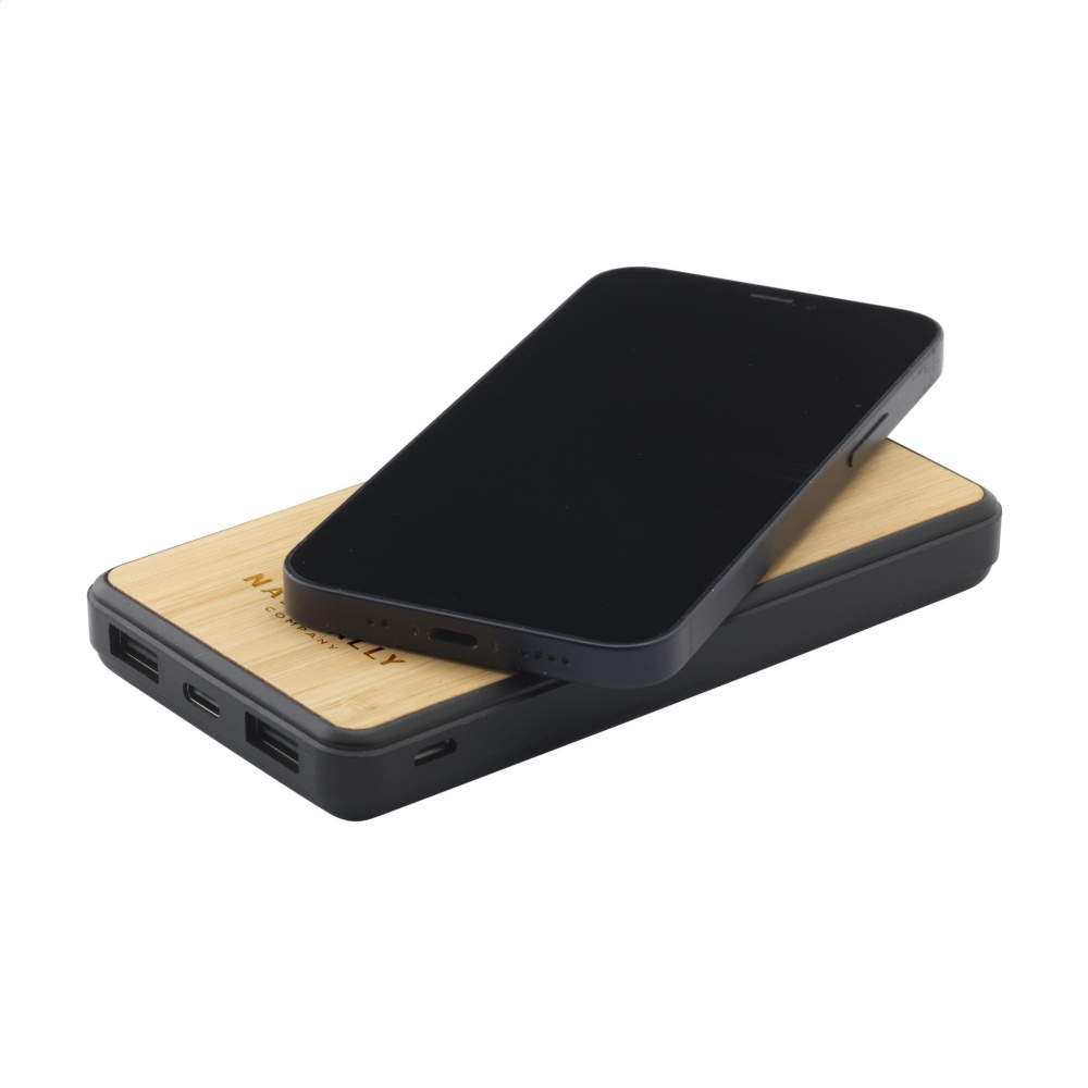 Logotrade ärikingitused pilt: Boru Bamboo RCS taaskasutatud ABS Powerbanki juhtmeta laadija