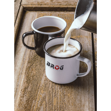 Logo trade reklaamkingituse pilt: Retro emailiga kruus 350 ml