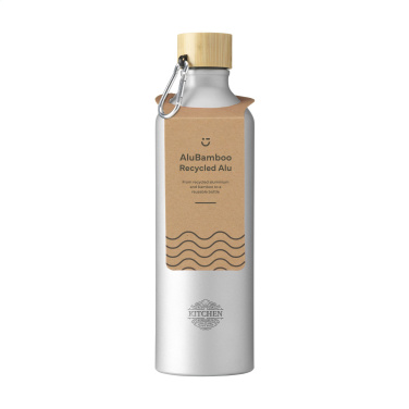 Logotrade firmakingituse foto: AluBamboo GRS Recycled Alu 750 ml veepudel