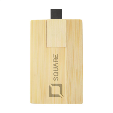 Logo trade reklaamkingid foto: Krediitkaart USB Bamboo 32 GB