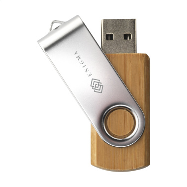 Logo trade ärikingi pilt: USB Twist Bamboo laost 8 GB