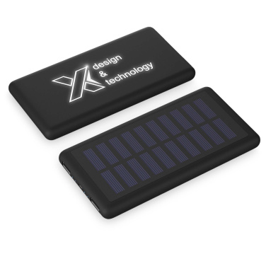 Logotrade reklaamtoote foto: SCX.design P30 8000 mAh valgustusega päikesepatareiga akupank