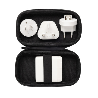 Logotrade meene foto: TravelCharge Pro RCS plastikust reisilaadija USB C-ga