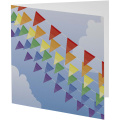 Heraldi ruudukujuline õnnitluskaart, Valge