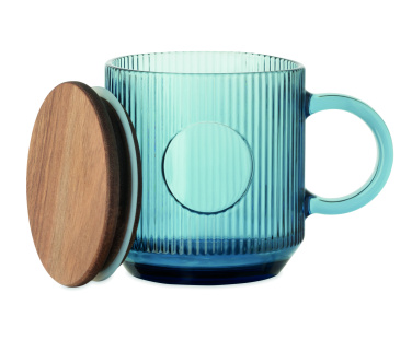 Logo trade reklaamkingid foto: Ribiline klaasist kruus 300ml VITRIO MUG