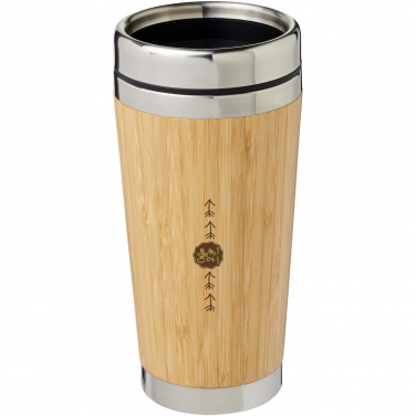 Logo trade liikelahjat mainoslahjat kuva: Bambupintainen Bambus-juomamuki, 450 ml