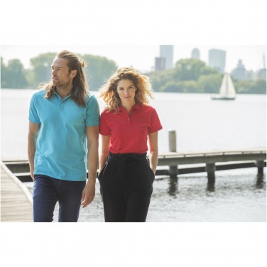 Logo trade mainoslahjat tuotekuva: Beryl short sleeve women's organic recycled polo
