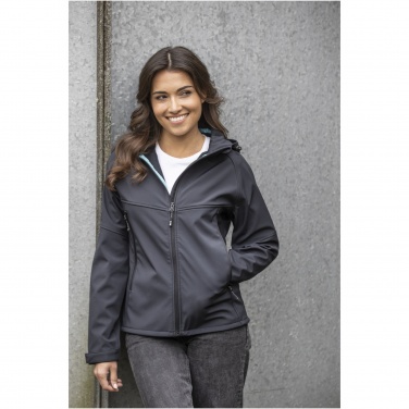 Logo trade liikelahja kuva: Coltan-softshell-takki naisille, GRS-kierrätetty
