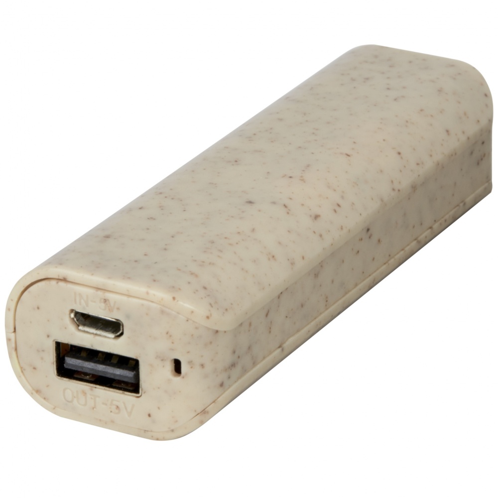 Logo trade mainoslahjat ja liikelahjat kuva: Yoko 1200 mAh:n varavirtalähde, vehnänolkea