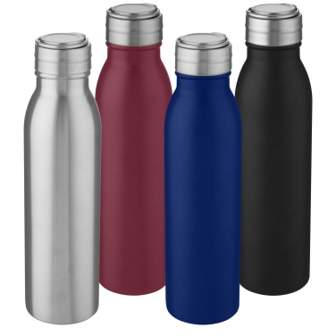 Logo trade mainostuotet tuotekuva: Harper 700 ml ruostumaton teräspullo metallisilmukalla