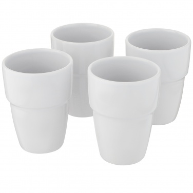 Logotrade mainostuote tuotekuva: Staki 4-osainen 280 ml pinottava mukilahjasetti