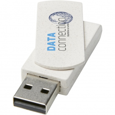 Logotrade mainoslahjat ja liikelahjat tuotekuva: Rotate 4 Gt vehnänolkinen USB-muistitikku