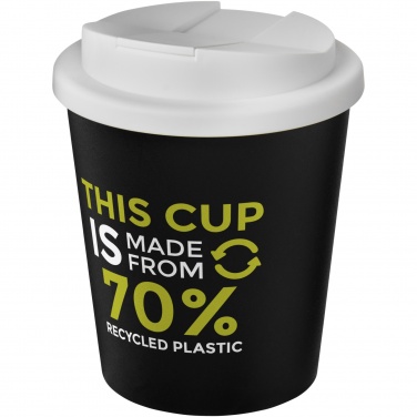 Logotrade liikelahja mainoslahja kuva: Americano® Espresso Eco 250 ml kahvimuki kierrätetystä materiaalista. Läikkymätön kansi.