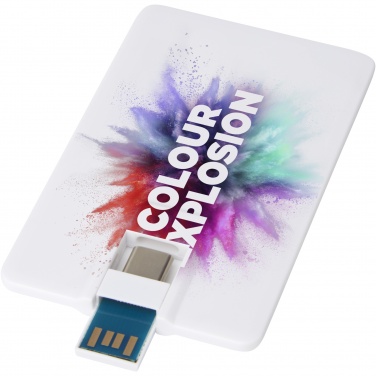 Logotrade mainoslahjat ja liikelahjat tuotekuva: Duo Slim 64 Gt USB-asema, Type-C ja USB-A 3.0