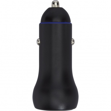 Logo trade mainostuotet tuotekuva: Pilot 55 W USB-C/USB-A -kaksoislaturi autoon