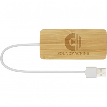 Logotrade mainostuote tuotekuva: Tapas USB-hubi bambusta