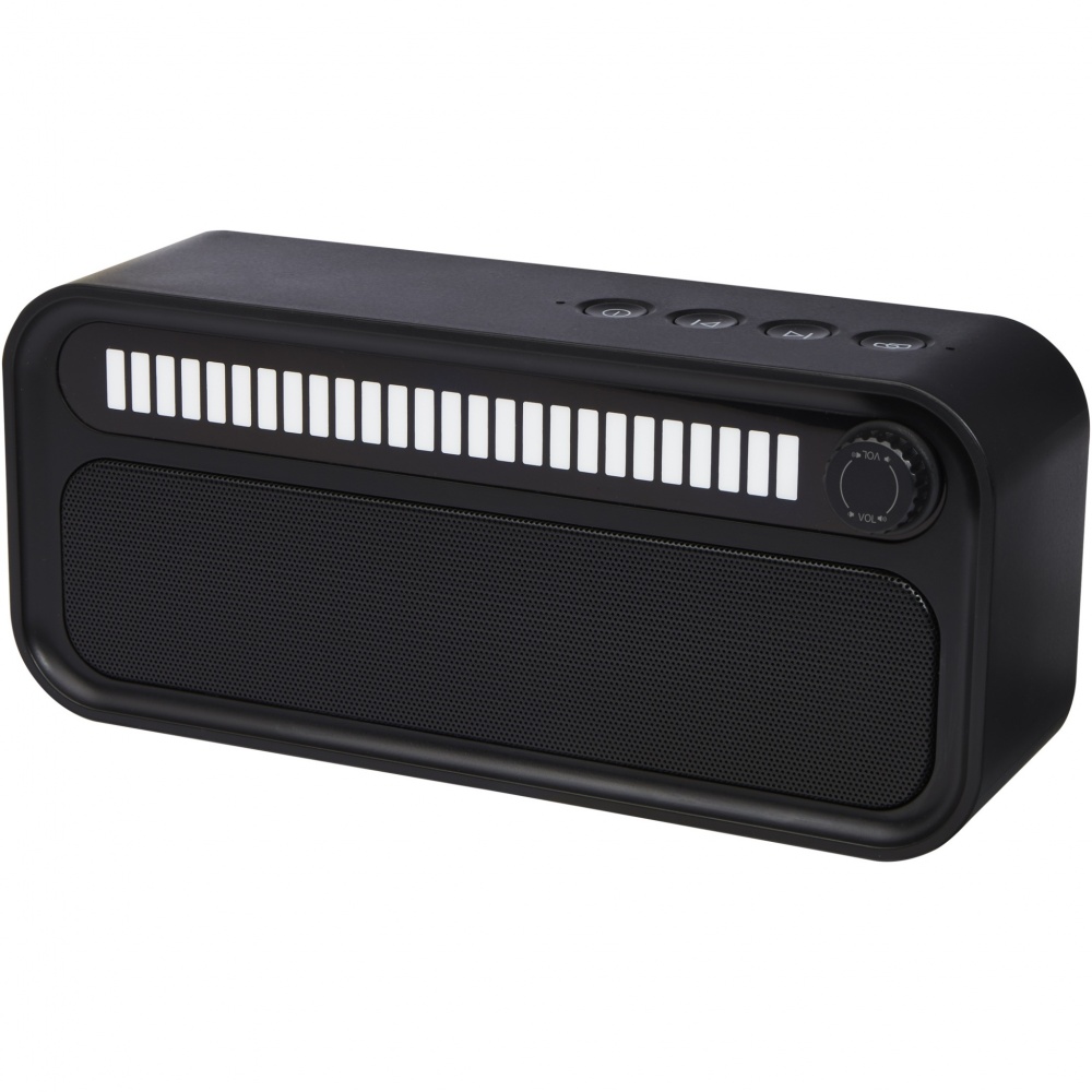 Logotrade mainoslahja tuotekuva: Music Level 5 W:n Bluetooth®-kaiutin RGB tunnelmavalolla