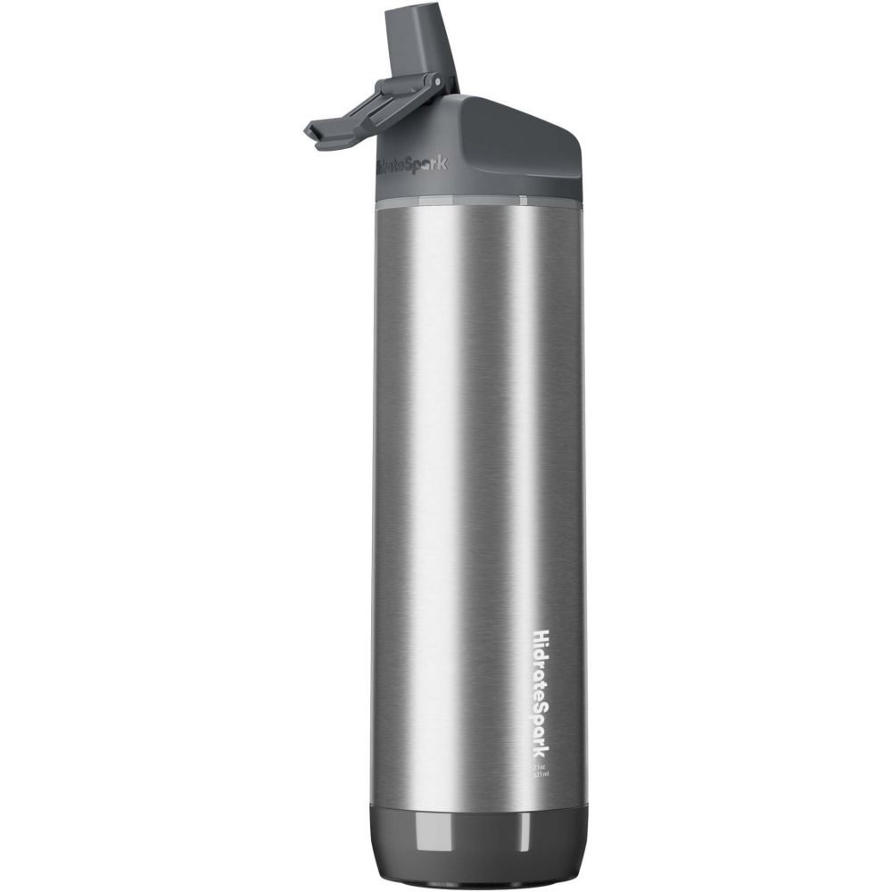 Logotrade mainostuote tuotekuva: HidrateSpark® PRO 620 ml:n tyhjiöeristetty ruostumattomasta teräksestä valmistettu älykäs vesipullo