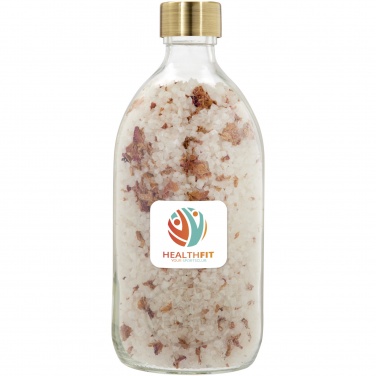 Logo trade mainoslahja kuva: Wellmark Just Relax 500 ml:n kylpysuola - ruusujen tuoksu