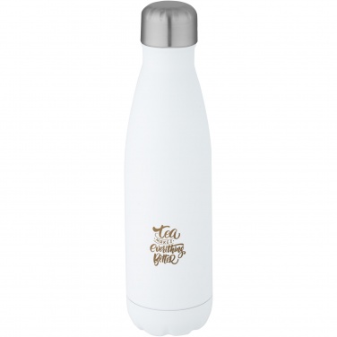 Logo trade mainoslahjat tuotekuva: Cove 500 ml:n RCS-sertifioidusta kierrätetystä ruostumattomasta teräksestä valmistettu tyhjiöeristetty pullo 