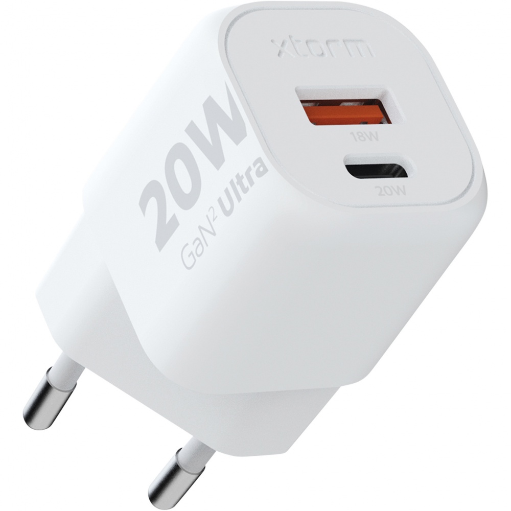 Logotrade mainoslahjat kuva: Xtorm XEC020 GaN²Ultra 20 W seinälaturi