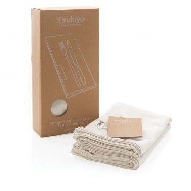 Logotrade mainostuotet kuva: Ukiyo Aware™ 180g lautasliinat 4-osainen setti
