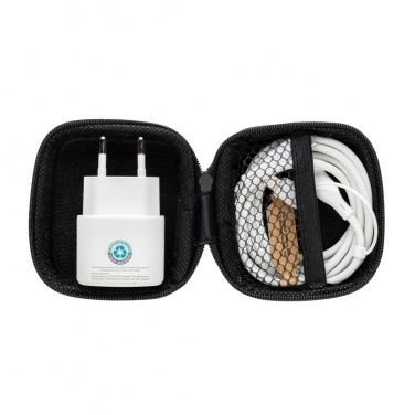Logotrade mainostuotet kuva: Boost RCS kierrätetty PET 20W USB-C 2 kpl lataussetti