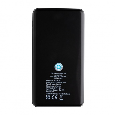 Logo trade liikelahja mainoslahja tuotekuva: RCS 8000mAh langaton varavirtalähde Rmuovista