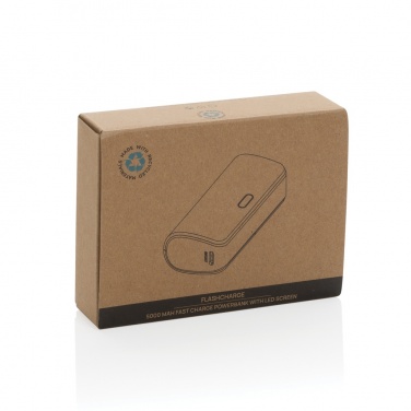 Logotrade mainoslahja tuotekuva: FlashCharge 5000mAh pikalatausvirtapankki RCS muovista