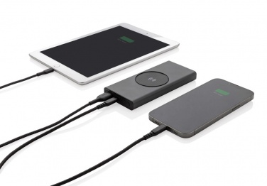 Logotrade liikelahjat mainoslahjat tuotekuva: Terra RCS 18W alumiininen 10000 mAh varavirtalähde 10W