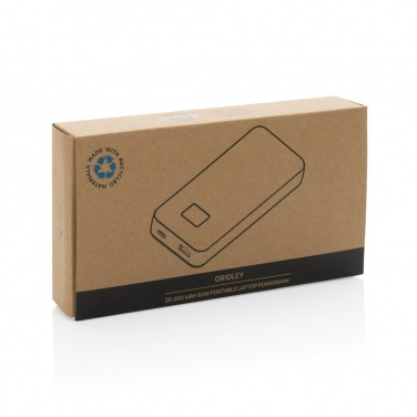 Logotrade liikelahjat mainoslahjat tuotekuva: Gridley 20000mAh 65W tietokonevirtapankki RCS muovista