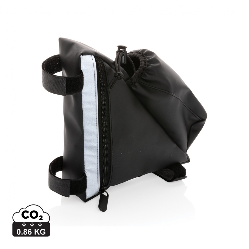 Logotrade mainoslahja tuotekuva: PU laukku pullonpidikkeellä pyörän runkoon