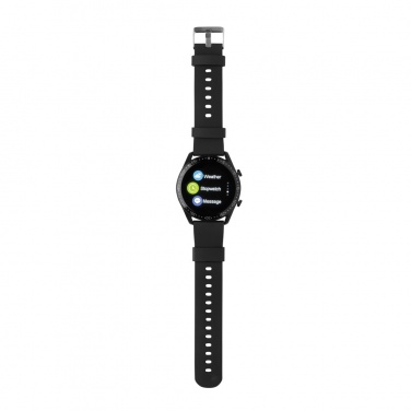 Logo trade liikelahjat mainoslahjat kuva: RCS Fit Watch kierrätetystä TPU:stä pyöreä
